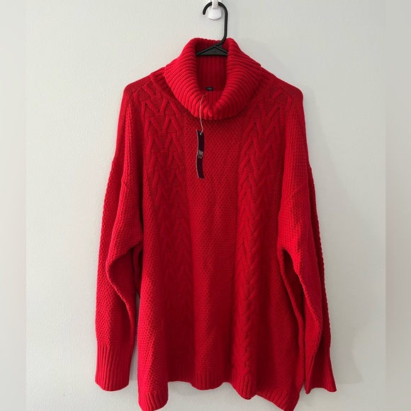 Chaps NWT Red Turtleneck‎ Knit Sweater Size 2X - Picture 1 of 5